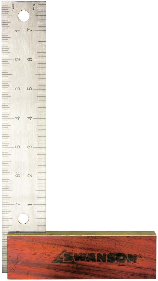 Swanson Tool TS152 8-Inch Try Square with Handle Hardwood