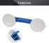 2Pcs 280x90x70mm(LxWxH) MroMax Grab Bar Suction Shower Handle Bathroom Balance Bar Safety Hand Rail Support for Hotel