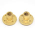 2PCs Lead Screw Brass Nut (Acme Thread, 2mm Pitch, 1 Start) with 4-M3 Holes for 8mm T8 Tr8x2 Lead Screw of 3D Printer Z