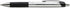 Universal 15540 Advanced Ink Retractable Ballpoint Pen, Black Ink, Silver, 1mm, Dozen
