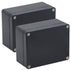 2 Pack Project Box IP65 Waterproof Junction Box, ABS Plastic Black Electrical Boxes for DIY Projects, 4.53"x3.54"x2.17"