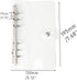 NatSumeBasics A6 Binder, 6 Ring Budget Binder, Clear PVC Planner Cover for Organizer Accessories