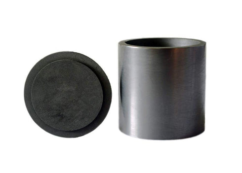 OTOOLWORLD Smelting Lab Graphite Crucible with Cover, 50MM X 50MM Lab Supply