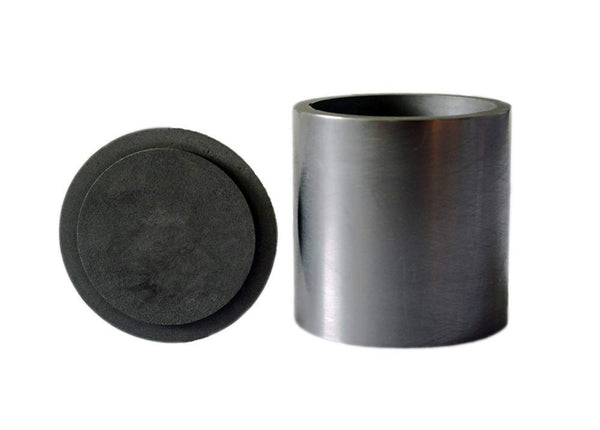 OTOOLWORLD Smelting Lab Graphite Crucible with Cover, 50MM X 50MM Lab Supply