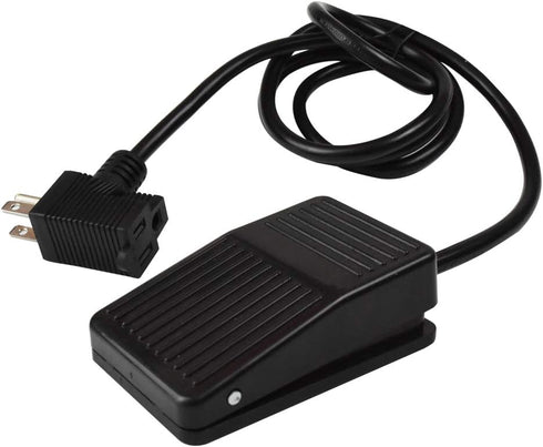 Foot Switch, Foot Operated Pedal Controller Power Switch, 5-ft Cable with Piggyback Plug, Deadman Style