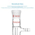 StonyLab Glass Vacuum Take Off Adapter, Straight, Short Stem with 19/22 Joints