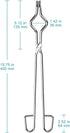 stonylab Crucible Tongs, 16 Inch Stainless Steel Crucible Tongs Laboratory Tongs for Securely Gripping by stonylab