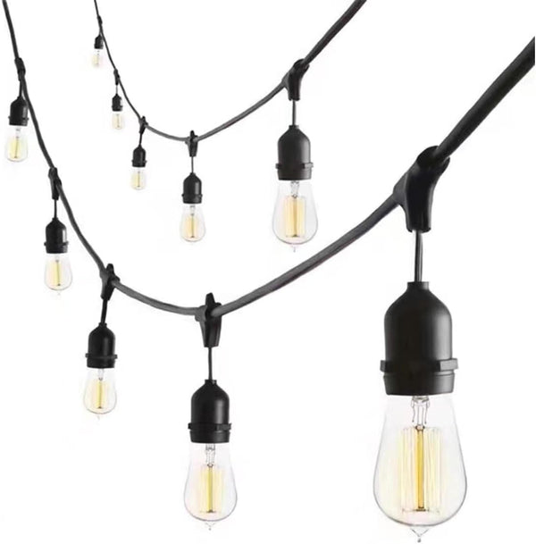 Generic 25FT LED Outdoor Patio String Lights.IP65 Water Proof Strand with 12 Shatterproof