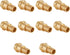 (Pack of 10) EFIELD 1/2 inch Press X 1/2 inch PEX-A Expansion Coupling Brass Adapters for Pipe Connection