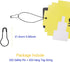 500 Pcs 7 Inch Hang Tag Fasteners with Black Nylon Strings & 500 Pcs Black Metal Ground Safety Pins