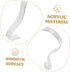 15PCS Closet Hemobllo Acrylic Shoe Display Stand Supports for Sandals High Heel Shoe Rack Holder Elastic Shaper