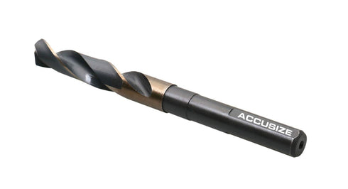 Accusize Industrial Tools 9/16'' ANSI M35 Drill, 1/2'' Shank, 135 Degree Split Point for Precision Drilling