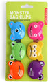 Kikkerland Monsters Bag Clips, Set of 6