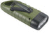 2-Pack Simpeak Hand Crank Solar Powered Flashlight, Emergency Rechargeable LED Survival Flashlight, Quick Snap Carbiner