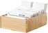 YARNOW Wood File Organizer with 7 Adjustable Dividers, Document Letter Mail Tray for Office Storage