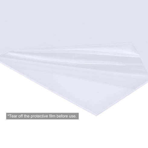 MECCANIXITY White ABS Plastic Sheet 10x8x0.04inch for DIY Crafts, Building Model, Pack of 2