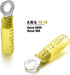 100PCS Heat Shrink Ring Connectors #10 Yellow, 12-10 AWG, Sopoby Electrical Connectors for Automotive Marine