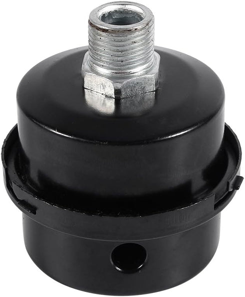3/8" Central Pneumatic Compressor Parts Air Compressor Silencer Black Iron Intake Filter
