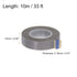 PTFE Film Tape Roll, 0.6" x 33 ft High Temperature Tape 0.18mm Thickness with Single Side Adhesive for Vacuum Sealer Machine, Hand Impulse Sealers, Gray