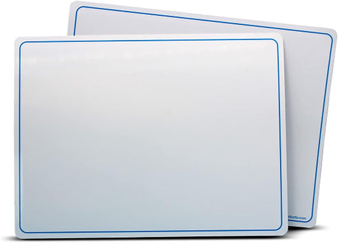 Flipside Products 9" x 12" Two-Sided Magnetic Dry Erase Learning Mat, Economical Education Learning, 24 Pack