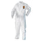 KleenGuard A20 Coverall, Large, White (37716), REFLEX Design, Zip Front