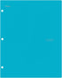 Five Star 4 Pocket Folders, Plastic, Teal, White, Purple, Lime, 4 Pack (38076)
