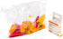 Restaurantware RW Smart 1 Inch x 1 Inch Food Rotation Labels, 500 Dissolvable Premium Trilingual Orange Paper Labels
