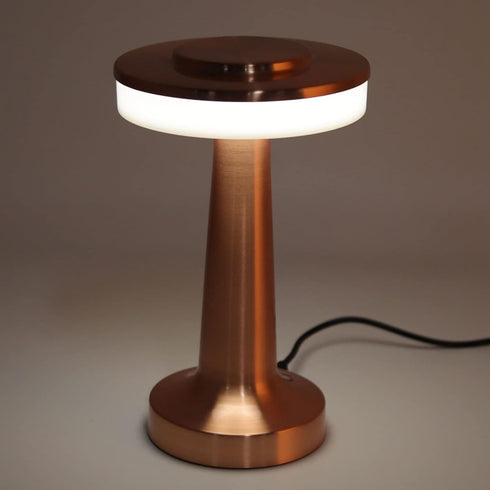 ASHATA Portable LED Retro Touch Control Table Lamp, 3 Levels Color Temperature, Rechargeable Night Light for Home,