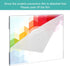 Wall Mount Sign Holder 8.5x11 Landscape, Clear Plastic Picture Frame with Double Sided Adhesive Tape, 3 Pcs