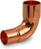Everflow Supplies 90 Degree Short Radius Reducing Elbow CCRN1000 with Copper Sweat Connects, 1/2" x 3/8"