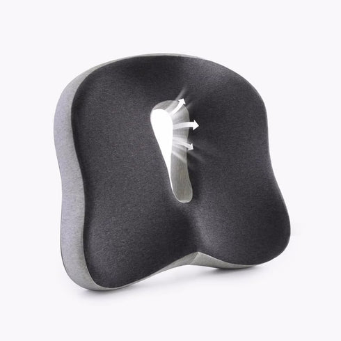 Karmadrenix 4.7" Seat Cushion and Lumbar Support Pillow for Office Chair, High-Elastic Memory Foam Car Chair Cushions