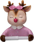 KICHOUSE Cartoon Deer Roll Paper Shelf Wall-Mounted Toilet Paper Holder Tissue Storage Rack Decorative Bathroom