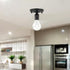 2pcs E26/E27 Vintage Industrial Ceiling Light Socket, Metal Close to Ceiling Fixture Base with Screw Terminal, DIY