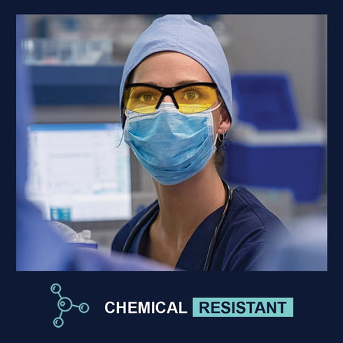 Bifocal Safety Glasses - Safety Glasses with Readers, Polycarbonate Lenses, ANSI Z87+, Yellow, 3.00