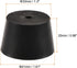 MECCANIXITY Rubber Tapered Plug 33mm to 41mm with Hole Test Tubes Bungs Stopper Black for Lab Home