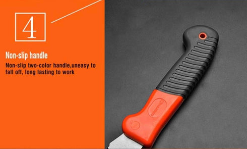 Edward Tools Electrician Straight Blade Knife - Lockback Folding Utility Knife, Stainless Steel for Cable Stripping,