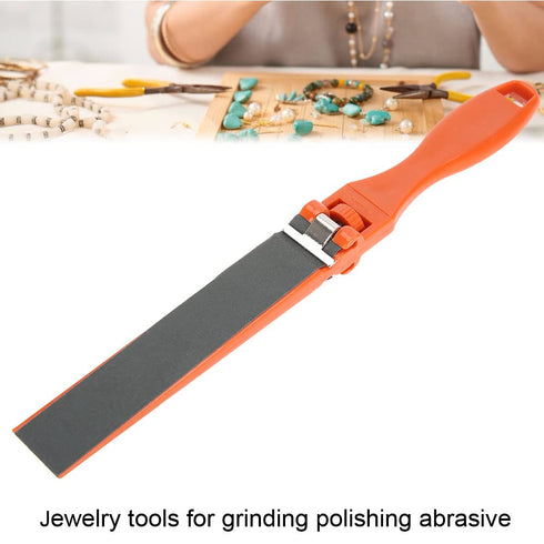 Polishing Sandpaper Kit, 2pcs Manual Sanding Tool, Plastic Stick Sand Paper Roll for Wood Finishing