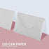 Granhoolm 50 Pack A7 Invitation Envelopes, 5x7 V Flag 5.25 x 7.25 for Cards, Ideal for Weddings, Parties (Silver Pearl)