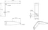10-165 3/8in. L-Shaped Large Rafter Hook for Nail Guns with 3/8in. NPT Air Fitting, Teeth Washer Included
