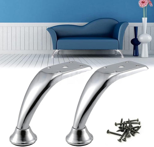 LBAawxe 4 Pack 110MM Furniture Legs Metal Table Legs Replacement Support Legs for Coffee Table, Sofa, TV Stand, Etc.