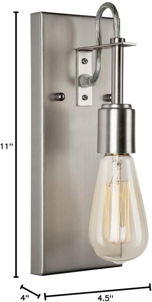 FORTE 7113-01-55 Silver One Light Wall Sconce