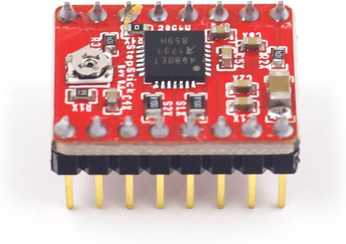 SHILLEHTEK ORIGINAL A4988 Stepper Motor Driver with Heatsink | 1.5A High Current | Compatible with Arduino, Reprap,
