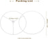 7.9 Inch 2 Set PATIKIL Lamp Shade Ring, Metal Lamp Shade Frame Wire Lampshade Frame DIY Drum Strong Ring Lampshade