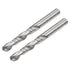 uxcell Solid Carbide Drill Bits, 4.3mm C2/K20 Tungsten Carbide Jobber Drill Bits for Metal and Plastic, 2pcs