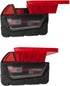 UOSXVC 10Packs 18V M18 Battery Holders for Milwaukee Mount Fit for Battery
