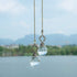 2001 Set 2 LONGSHENG - SINCE - of Vintage-Style Clear Fan Pull Ceiling Fan Chain Pulls Crystal Prism Ball