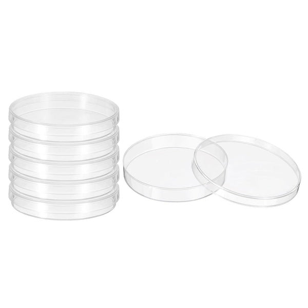 PATIKIL 100mm Plastic Petri Dishes with Lid, 6 Pcs Tissue Culture Plates for Lab Science