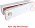 White Marble Print Stapler, Heavy Duty Desktop Staplers, Manual Rose Gold Office Supplies with Non-slip Base