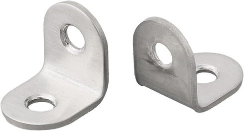 HanOaki 10 Pieces Stainless Steel L Shape 90 Degree Brackets for Corner Reinforcement