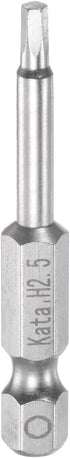 H2.5 Hex Screwdriver Bit, 1/4" Hex Shank, 2" Length Magnetic Screw Driver Power Tool